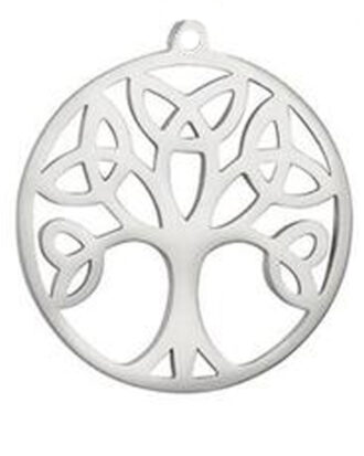 Celtic Tree of Life Knot Leaves Necklace