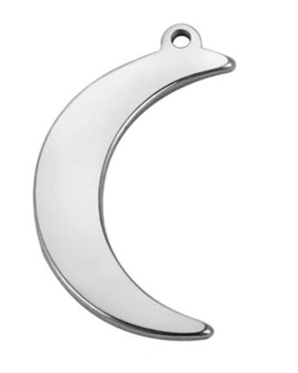 Goddess Crescent Moon Waxing Waning Necklace
