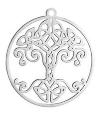 Goddess Tree of Life Cutout Necklace 30mm