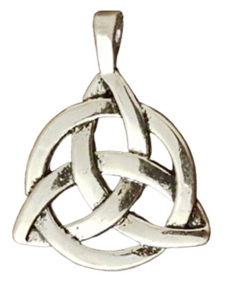 Goddess Triquetra Trinity Thick Necklace