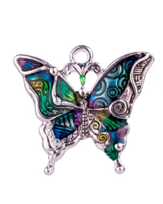 Butterfly Thick Enamel Necklace