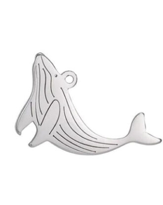 Whale Tipped Up Necklace