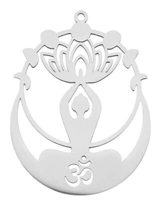 Om Goddess Moon Phases Necklace