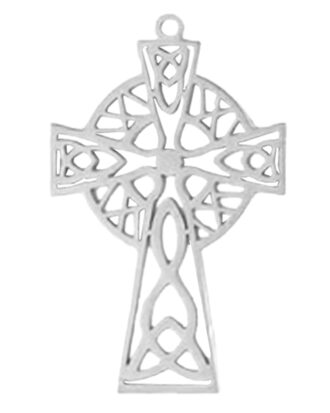 SS Cutout Celtic Cross Necklace
