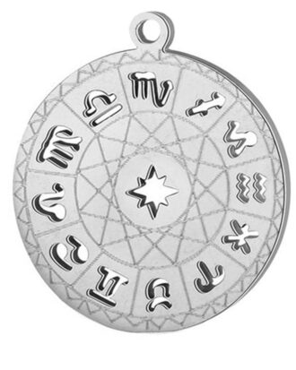 Zodiac Disc Cutout Necklace