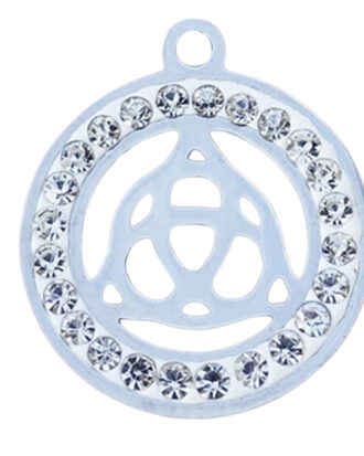 Goddess Triquetra Rhinestsones Necklace