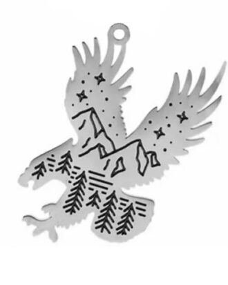 Eagle w Art Necklace