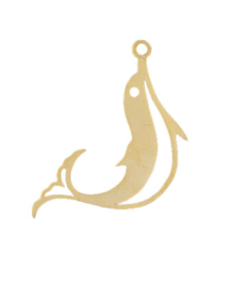 Dolphin Cutout Necklace - Gold