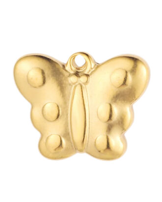 Butterfly 3d Necklace - gold