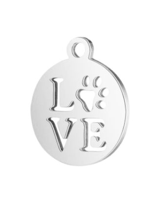 Cat Love Pawprint Cutout Necklace