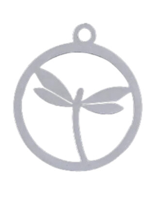 Dragonfly in Circle Necklace