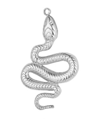 Snake 3D SS Curled Necklace