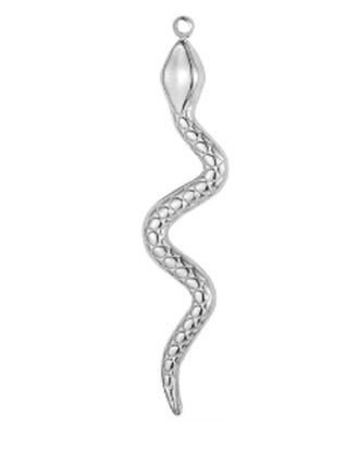 Snake 3D SS Straight Necklace