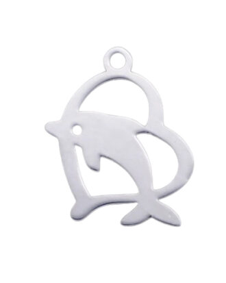 Dolpin in Heart Necklace