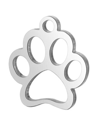 Cat Paw Print Cutout Necklace