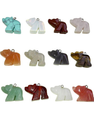 Stone Bear Necklace - Random