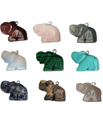 Stone Elephant Necklace - Random