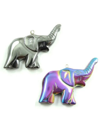Hematite Elephant Non-Mag Necklace