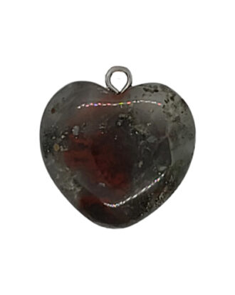 Bloodstone Heart Necklace