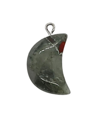 Bloodstone Half Moon Necklace