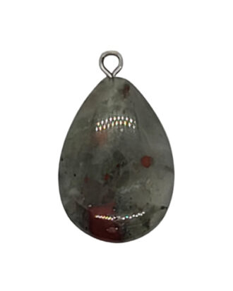Bloodstone Teardrop Necklace