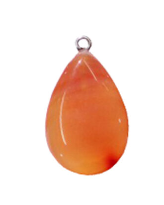 Carnelian Teardrop Necklace Large